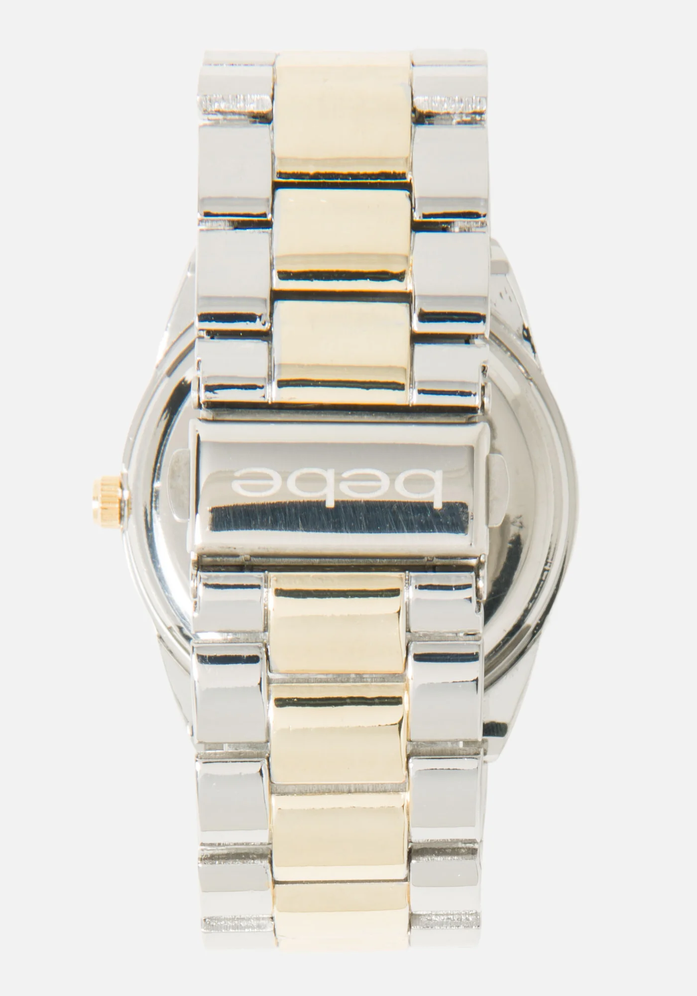 Two Tone Crystal Bezel Arabic Numbers Watch