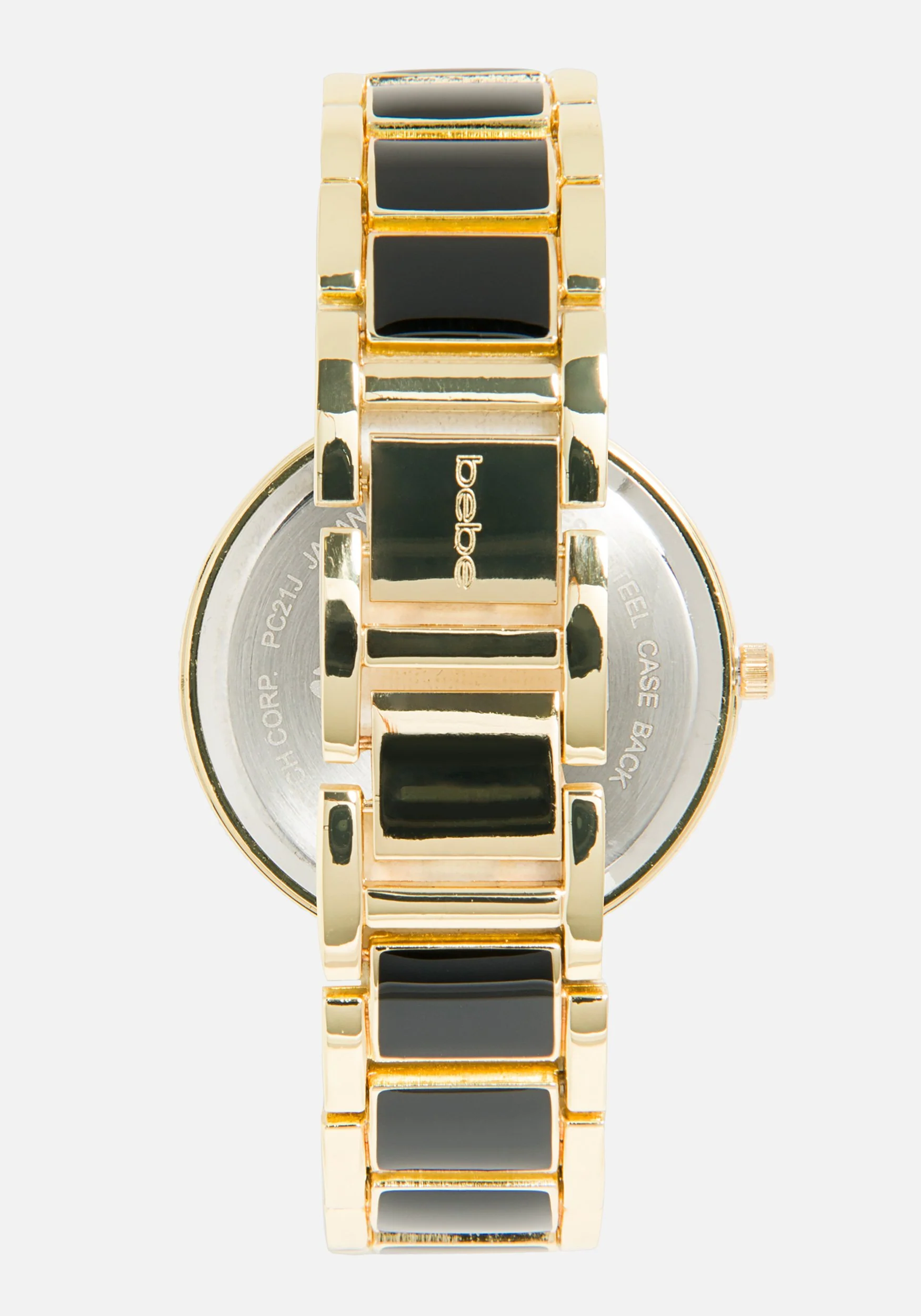 7879-bebe-embossed-enamel-link-watch-3.webp Bebe Embossed Enamel Link Watch