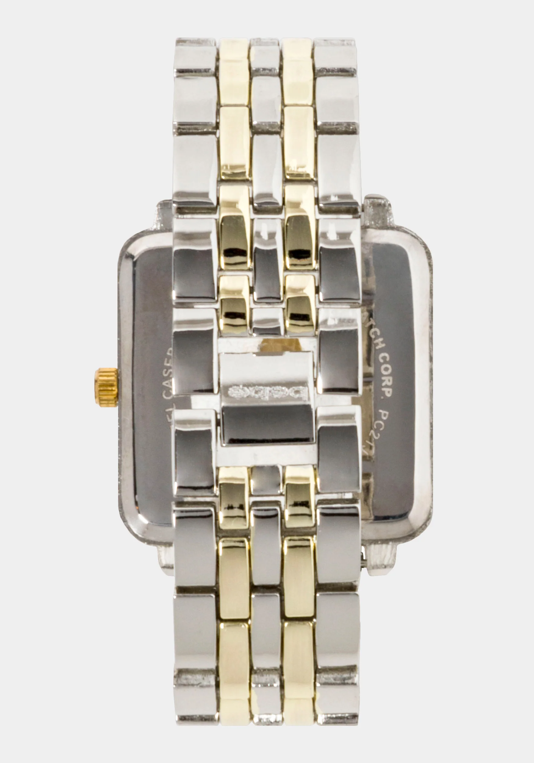 7931-two-tone-crystal-bezel-square-watch-3.webp Two Tone Crystal Bezel Square Watch