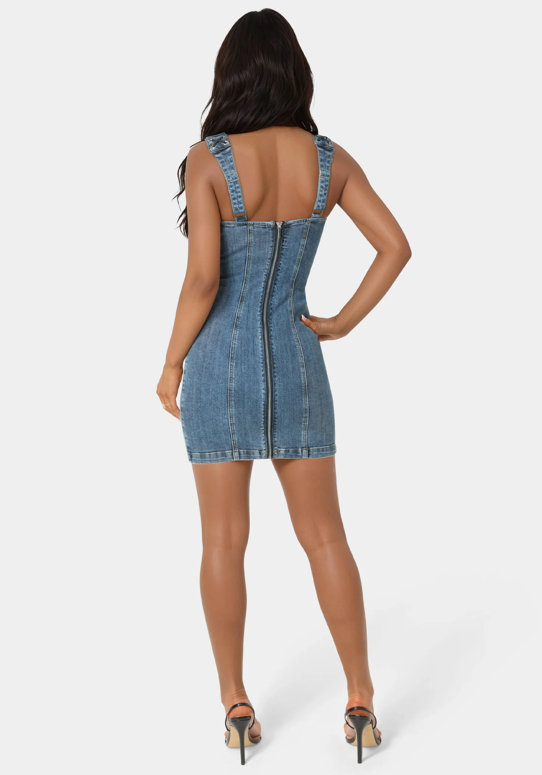 8212-bow-fitted-eyelet-denim-dress-3.webp Bow Fitted Eyelet Denim Dress