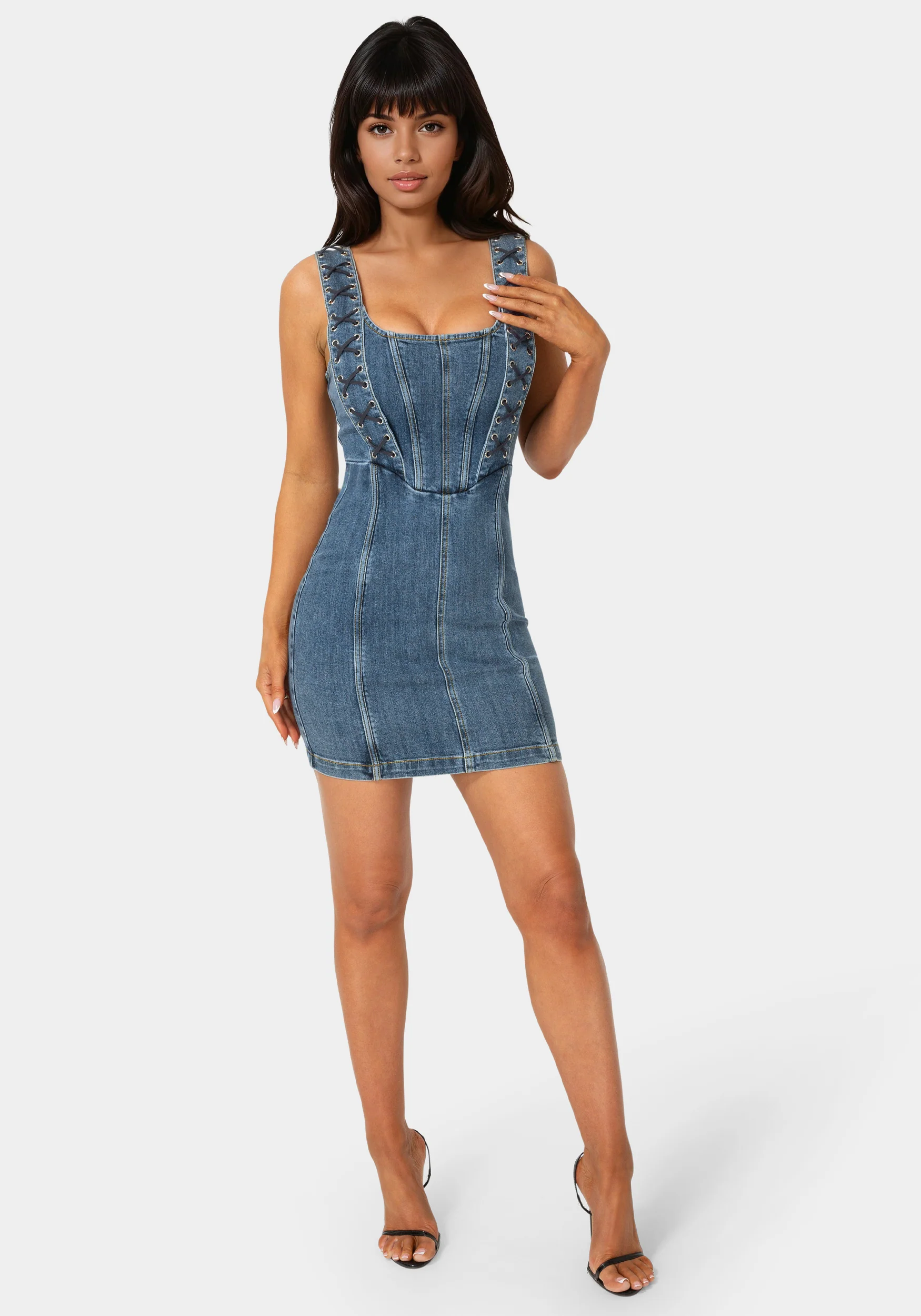 8212-bow-fitted-eyelet-denim-dress-5.webp Bow Fitted Eyelet Denim Dress