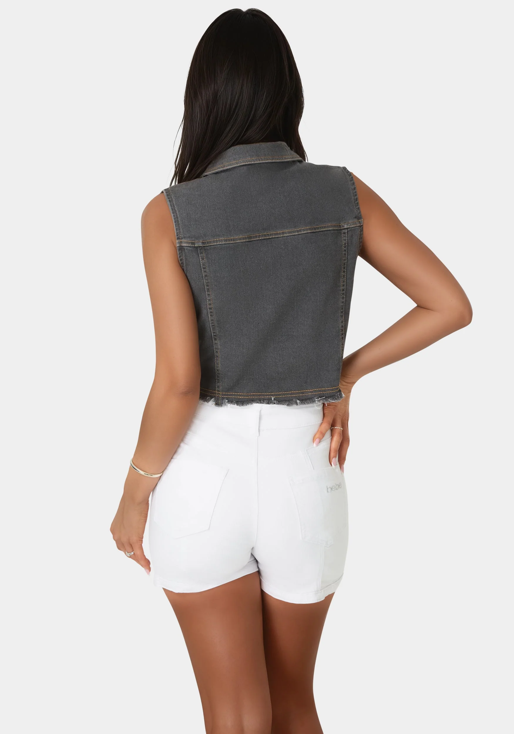 The Cropped Trucker Vest
