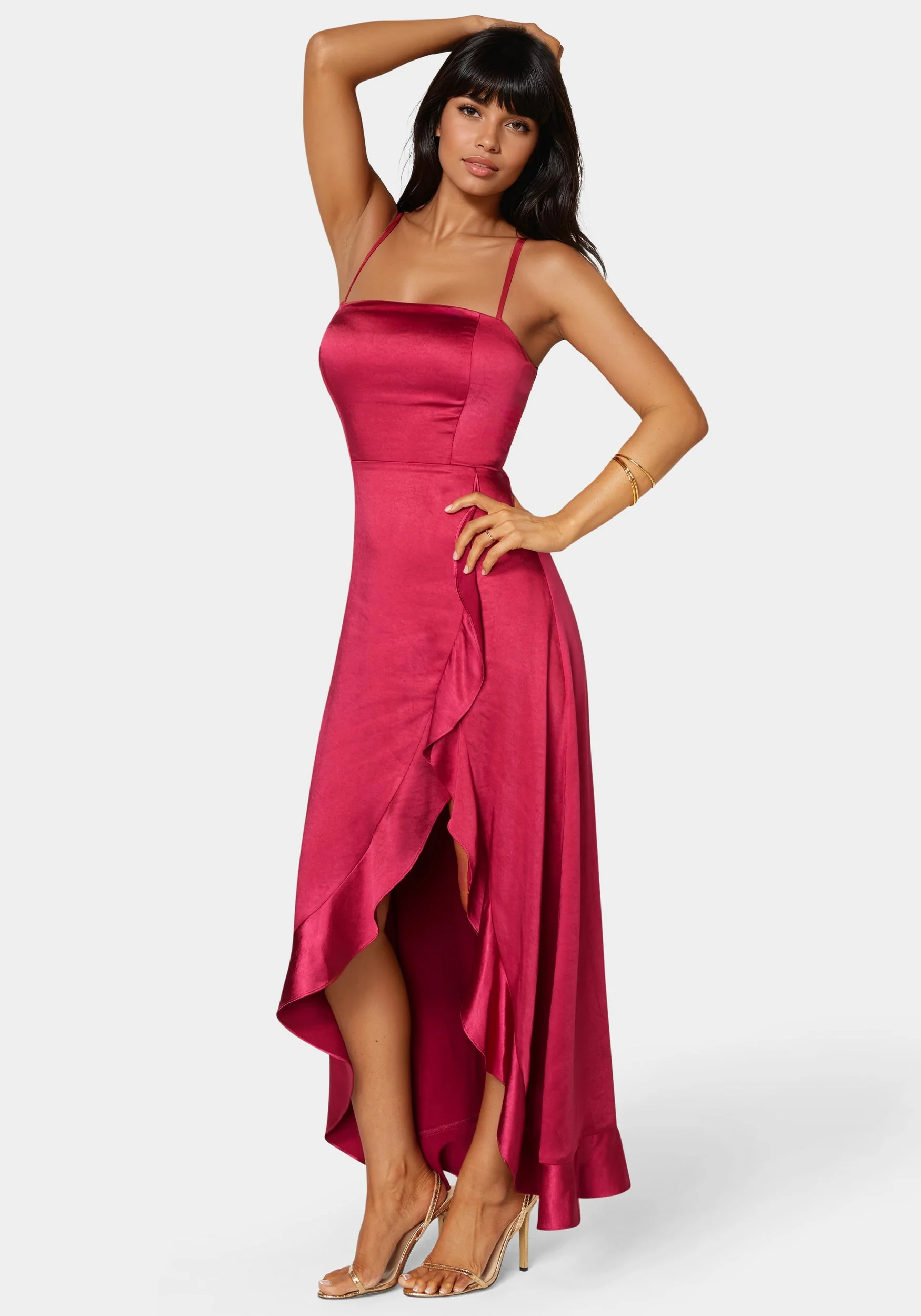 8439-satin-ruffle-lace-up-back-maxi-dress-3.webp Satin Ruffle Lace Up Back Maxi Dress