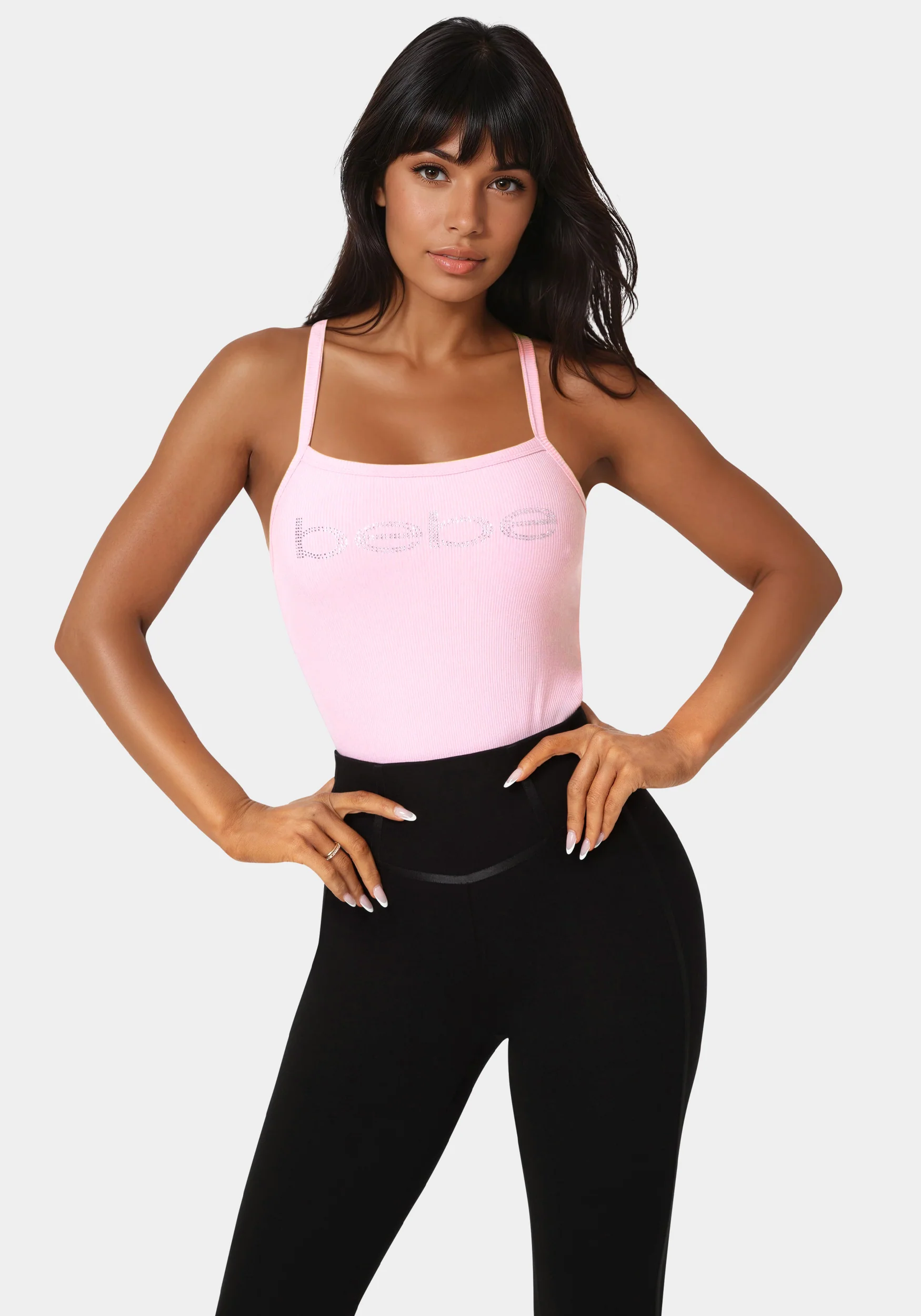 8759-bebe-logo-racer-back-rib-tank-1.webp Bebe Logo Racer Back Rib Tank