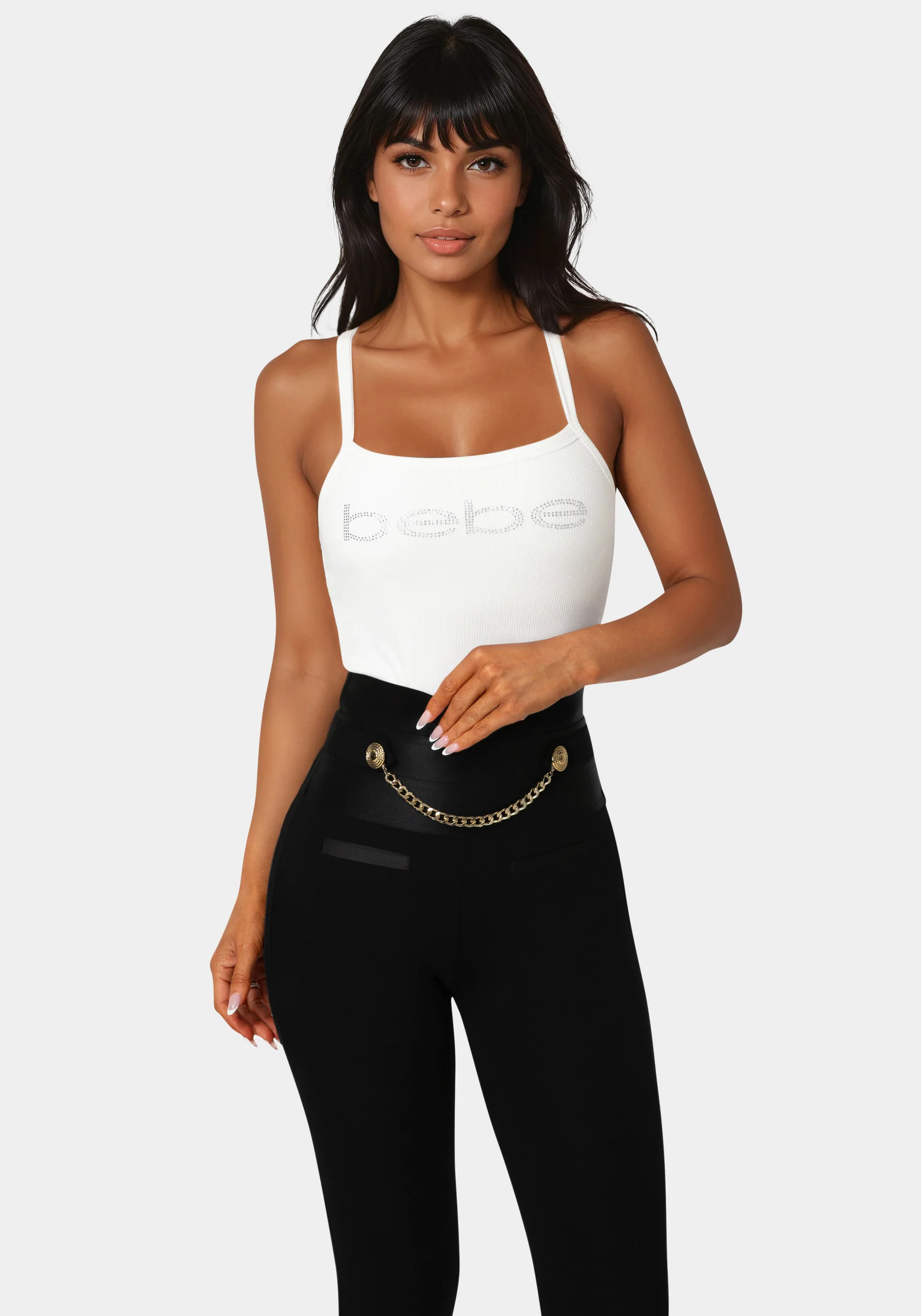 8773-bebe-logo-racer-back-rib-tank-1.webp Bebe Logo Racer Back Rib Tank