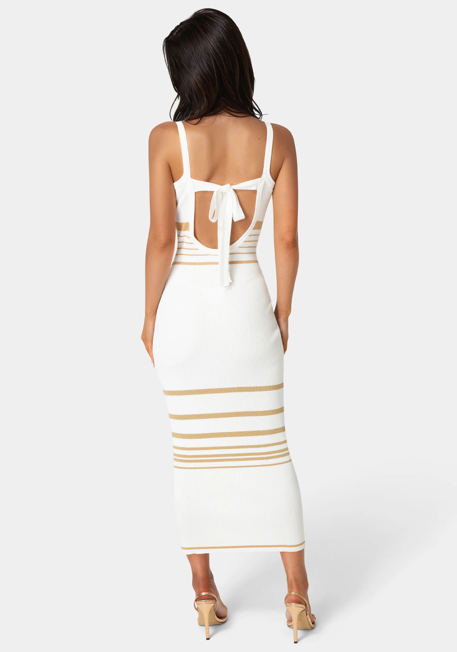 Illusion Sweater Bodycon Maxi Dress