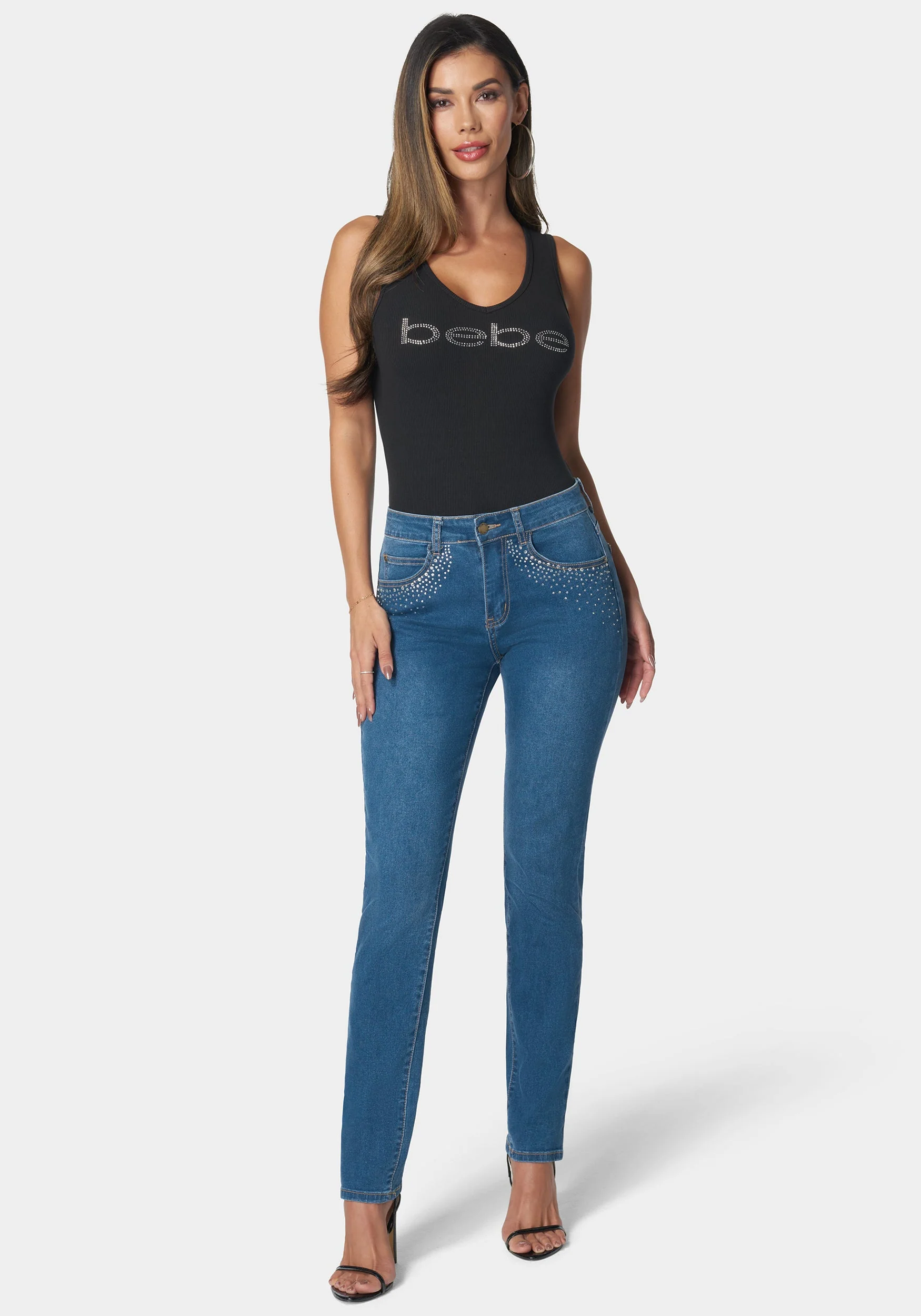 The Mom Jean With Embellishement