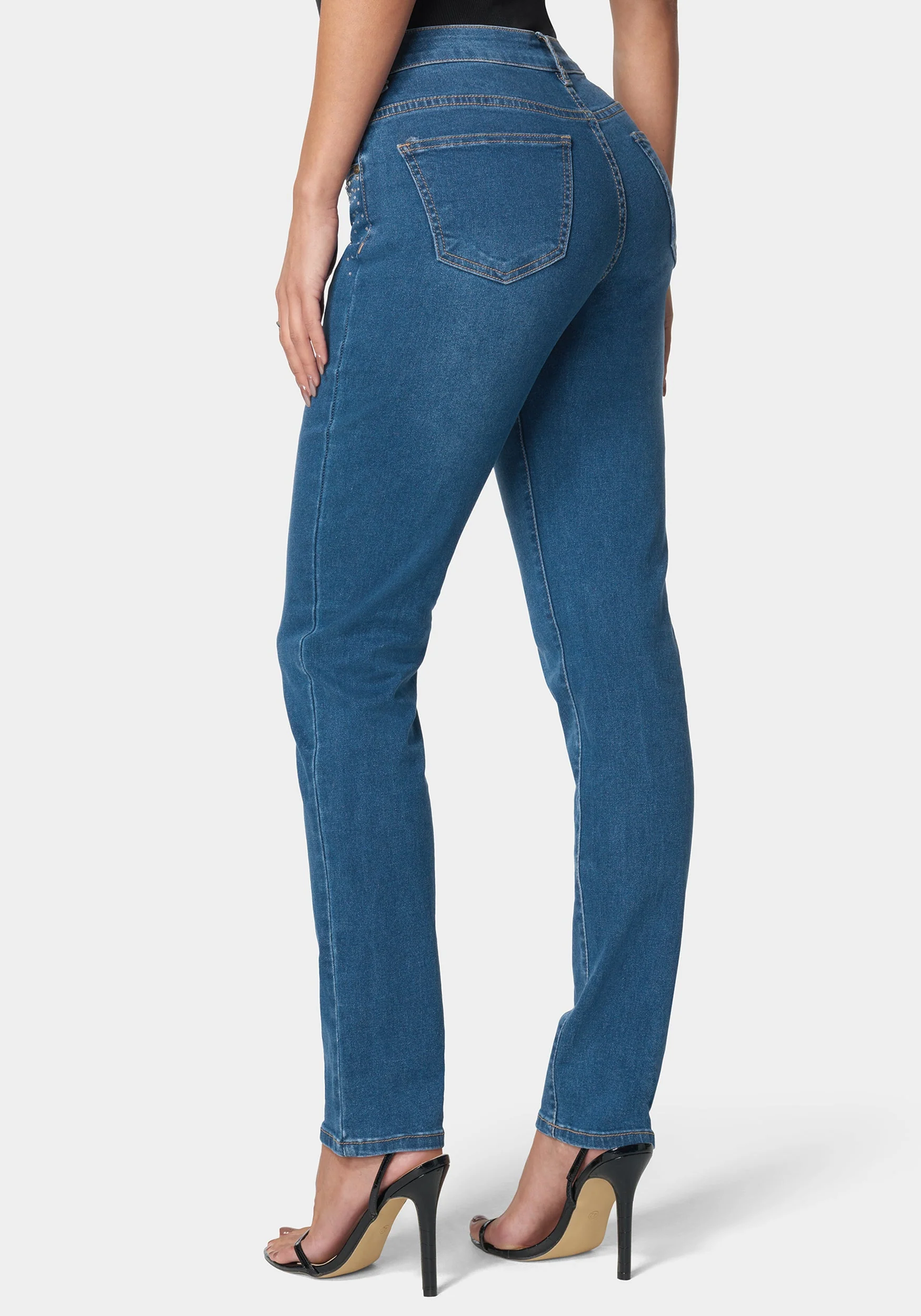 The Mom Jean With Embellishement