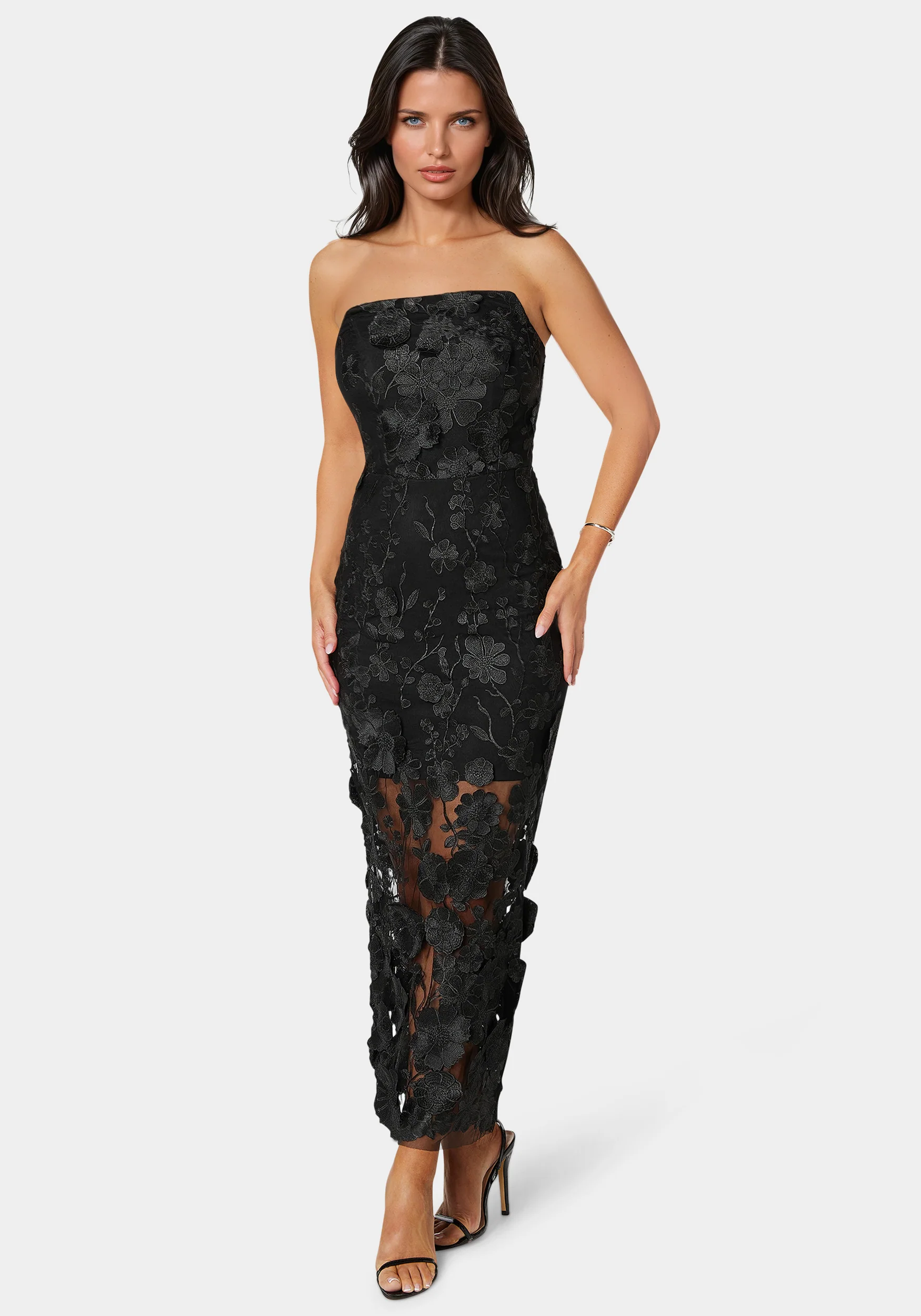 8998-3d-floral-strapless-gown-1.webp 3D Floral Strapless Gown