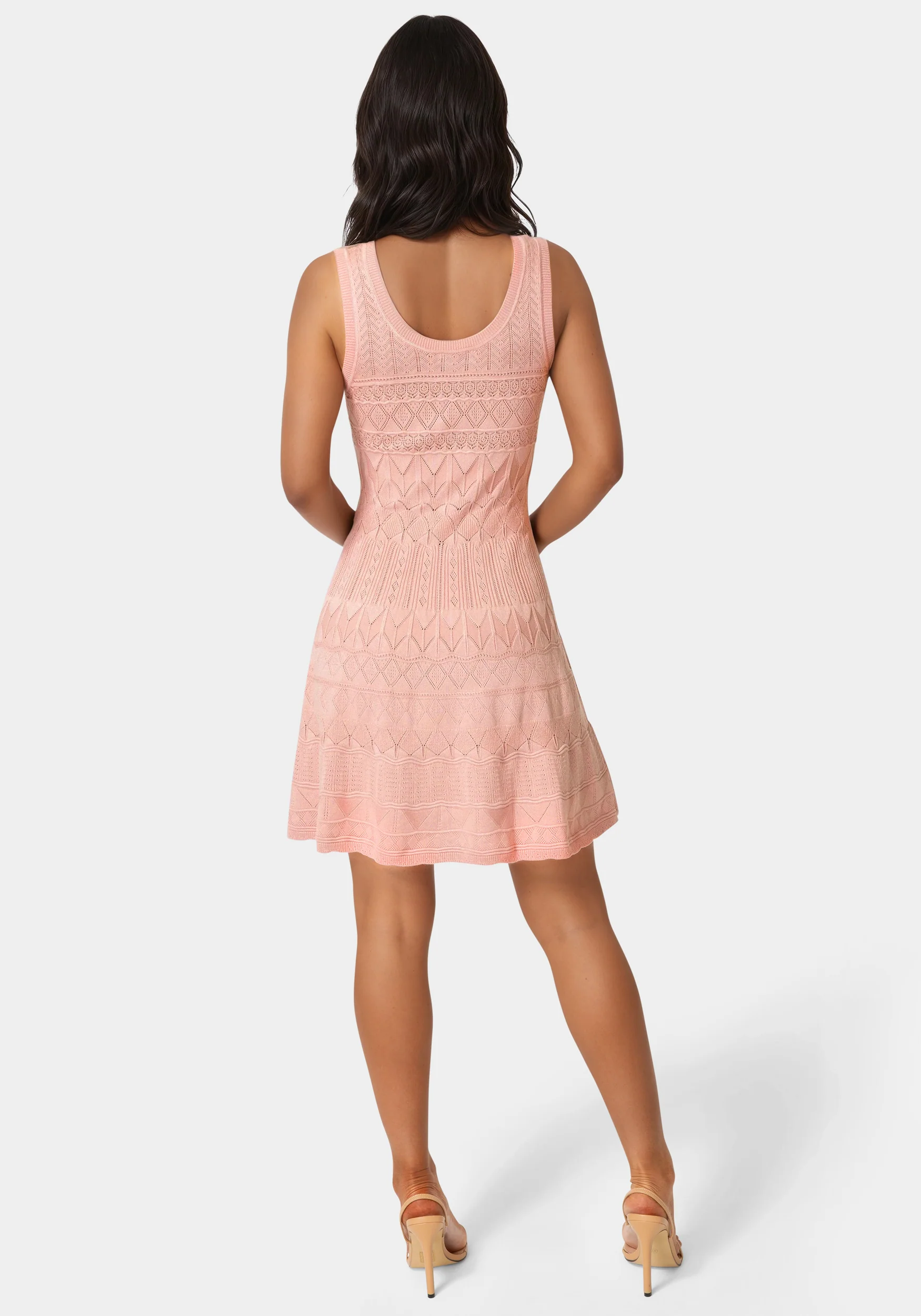 9154-sleeveless-fit-and-flare-pointelle-mini-dress-3.webp Sleeveless Fit and Flare Pointelle Mini Dress