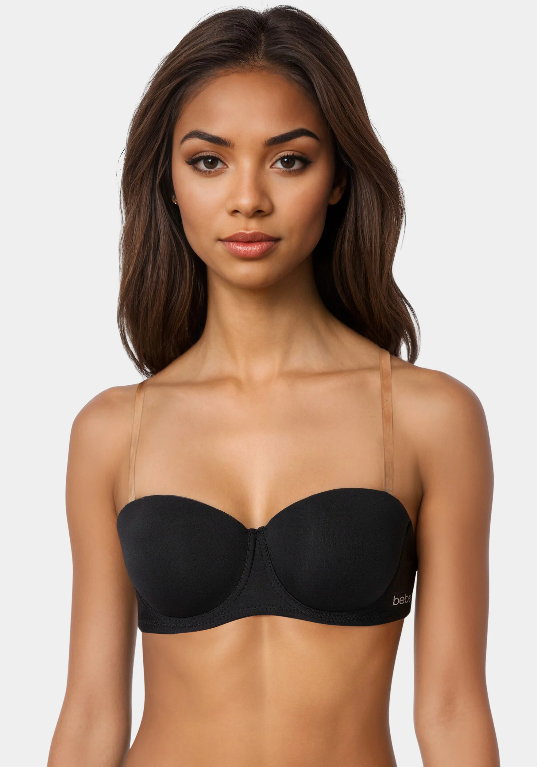 921-strapless-microfiber-bra-with-clear-strap-back-1.webp Strapless Microfiber Bra with Clear Strap Back
