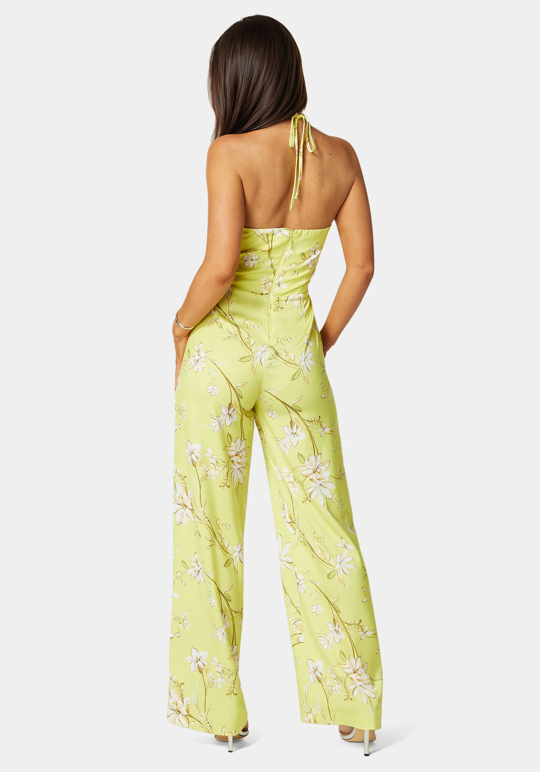 Plunging Cut Out Vneck Jumpsuit